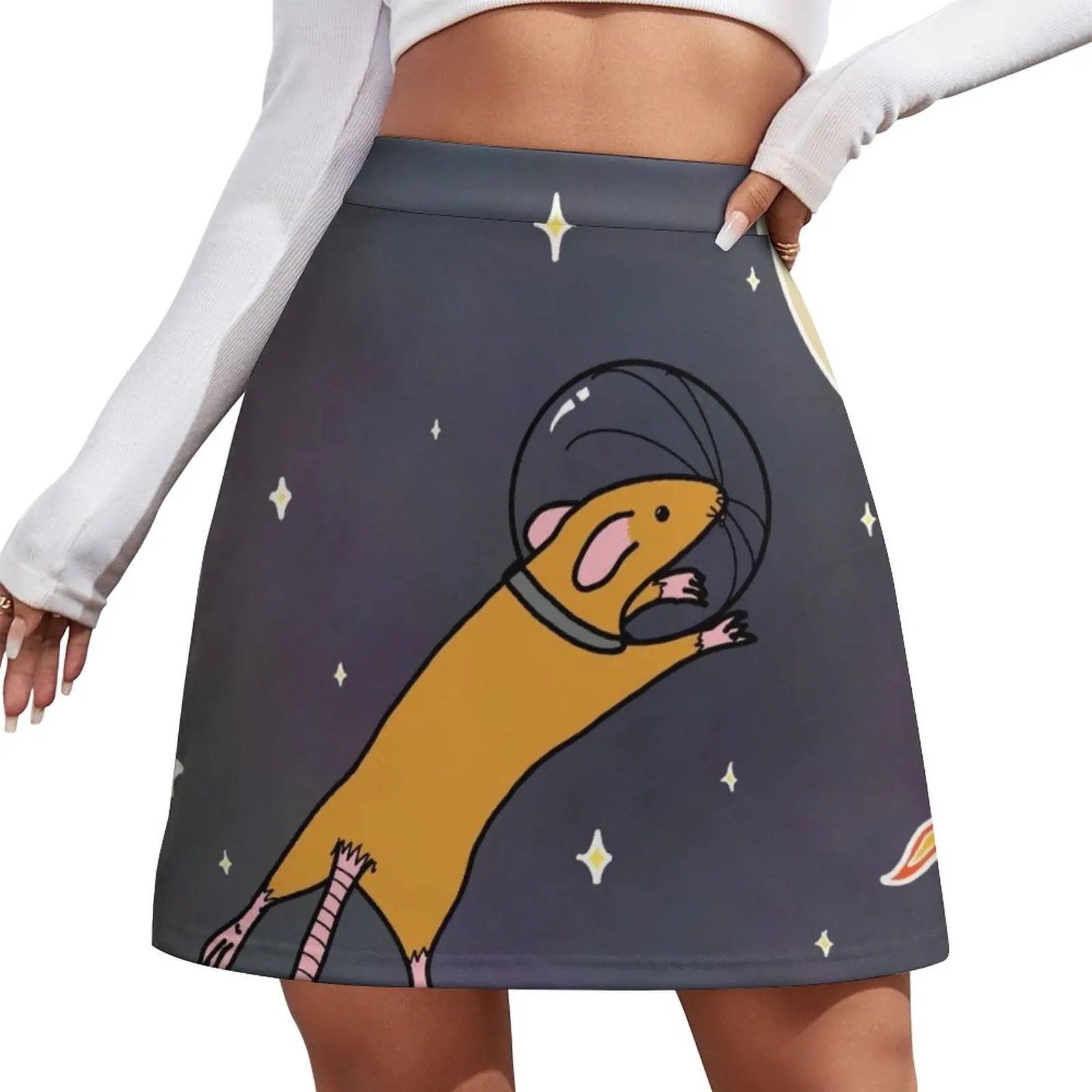 The Moon is Cheese Mini Skirt Evening dresses Female skirt