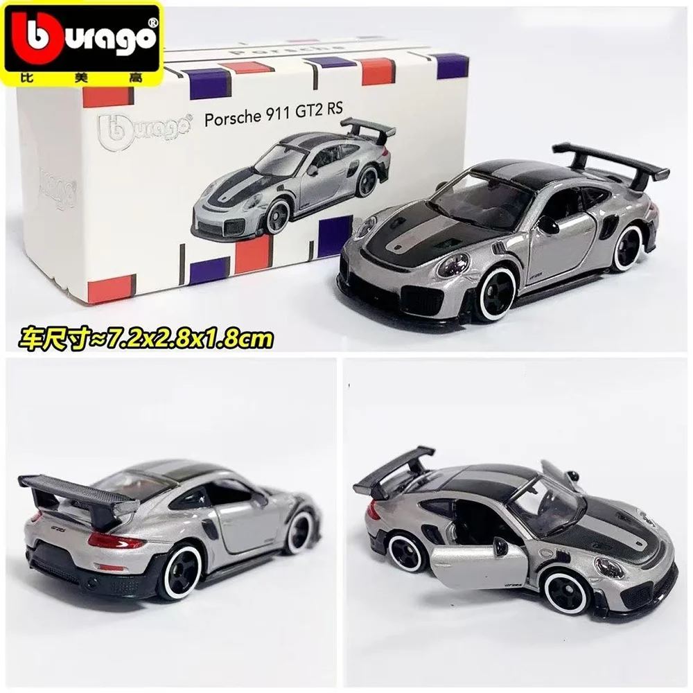 

Burago 1:64 Porsche 911 GT2 RS Sports Car Model Alloy Die Cast Car Model Craft Decoration Collection Birthday Gift Toys
