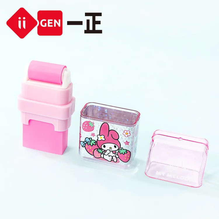 2Pcs YiZHENG IIGEN YZ8100 Hello Kitty MyMelody Roller Eraser Creative Cartoon Kawaii Rubber Student Prize Stationery Supplies