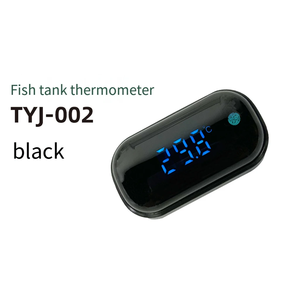 مقياس درجة حرارة دقيق لخزانات الأسماك مع بطارية مدمجة تدوم حتى 12 شهرًا وتحويل مئوية/فارنهايت