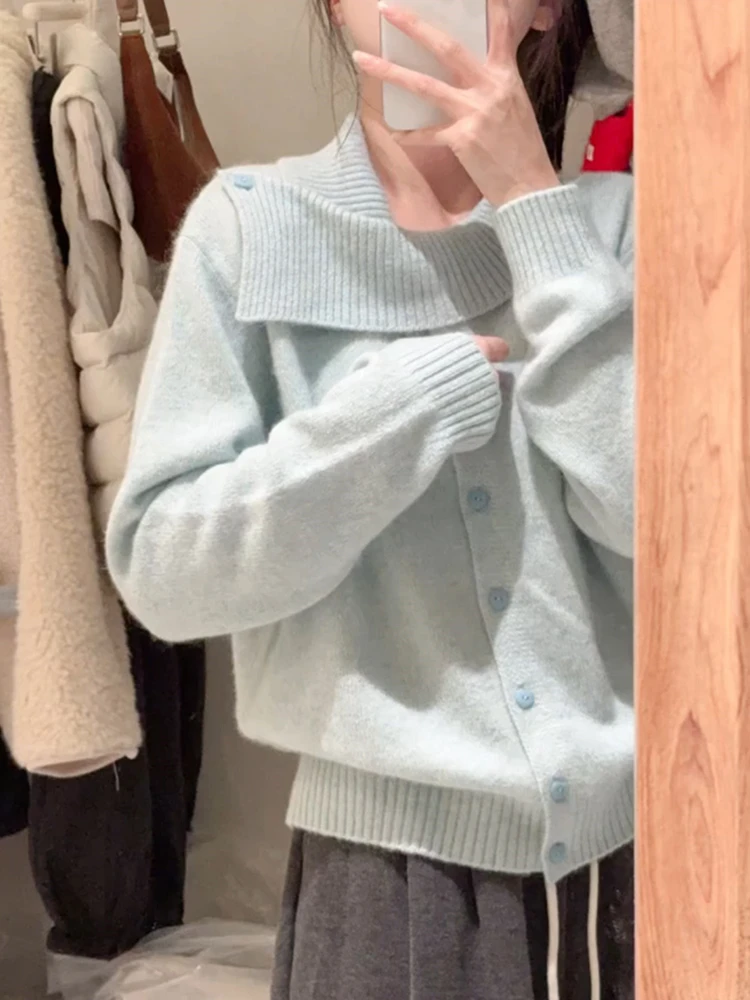 Suéter Cárdigan Abierto de Punto Suave y Acogedor para Mujer, Diseño Irregular is, Informal, para Otoño e Invierno, Prenda ...