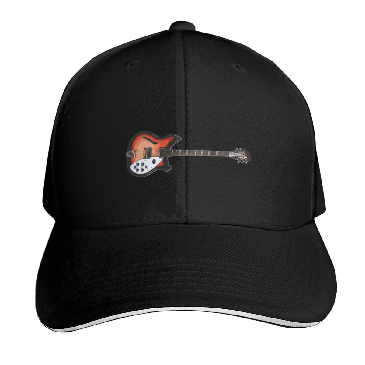 Boné de Beisebol Rickenbacker 360 Sketch para Cosplay e Festas, Boné Masculino Personalizado, Chapéus Femininos 2026, Masculino