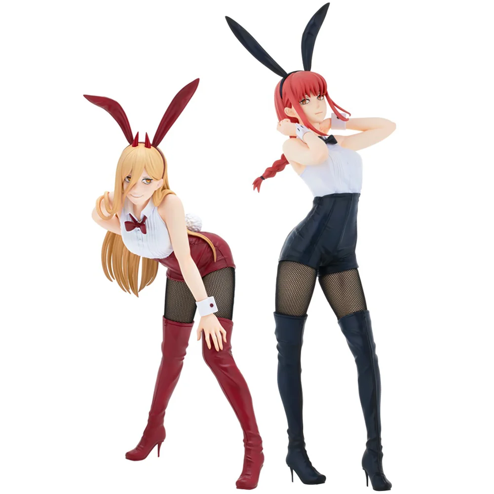 Original Bunnies 25cm Power Figure Makima Bunny Girl Anime Figure Sexy Standing Desktop Ornament Adult Doll For Boy Gifts