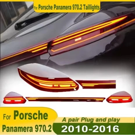 LED Tail Lights & Daytime Running Lights Set for Panamera 970.2 (2010-2016) | Projector Headlamp Assembly-Red New