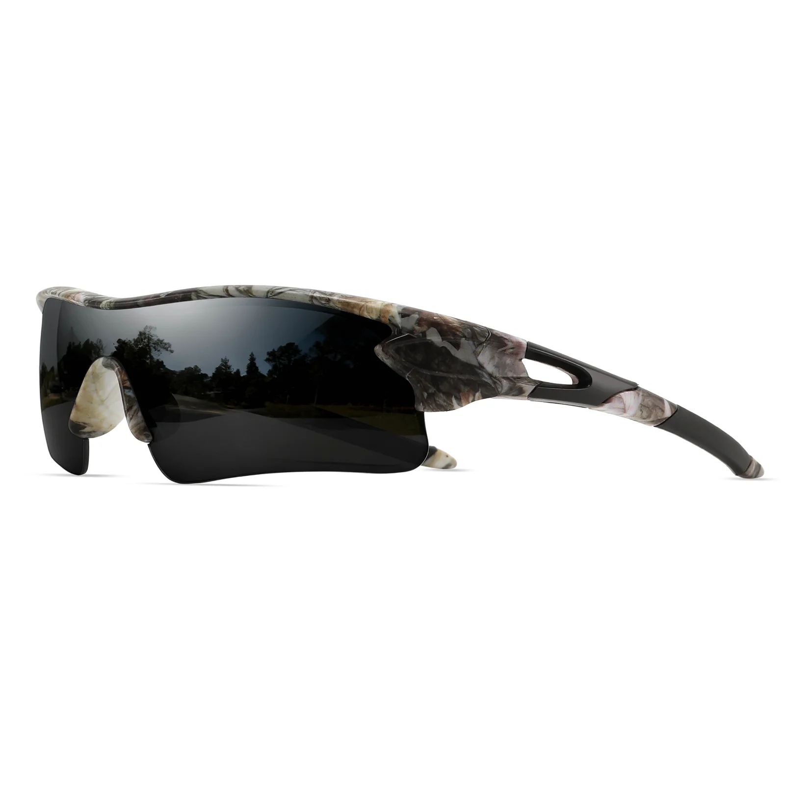 Neue modische bunte Sport-Sonnenbrille – einteilige Umlauflinse, UV400 für Laufen, Radfahren und Outdoor