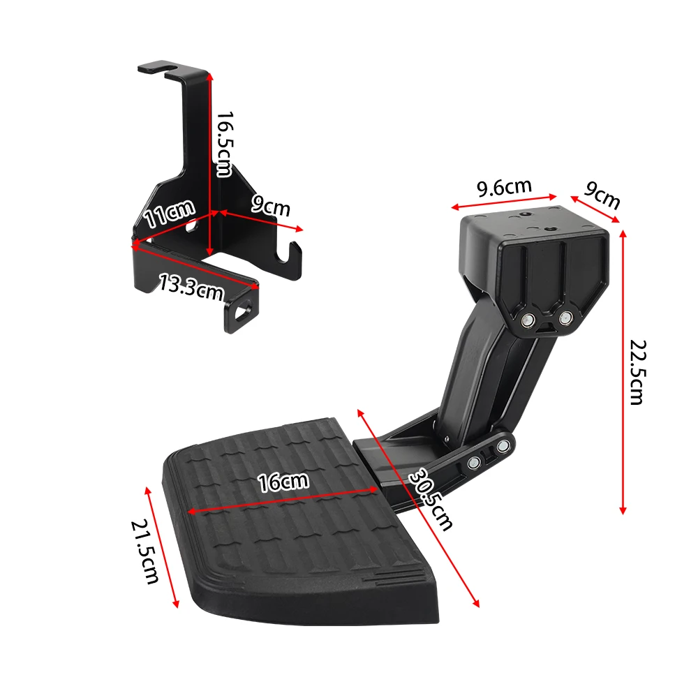 Rear Retractable Bumper Bed Step Rear Folding Bed Step Bumper Tailgate Step Pedal For Jeep Gladiator JT 2020-2024 75326-01A