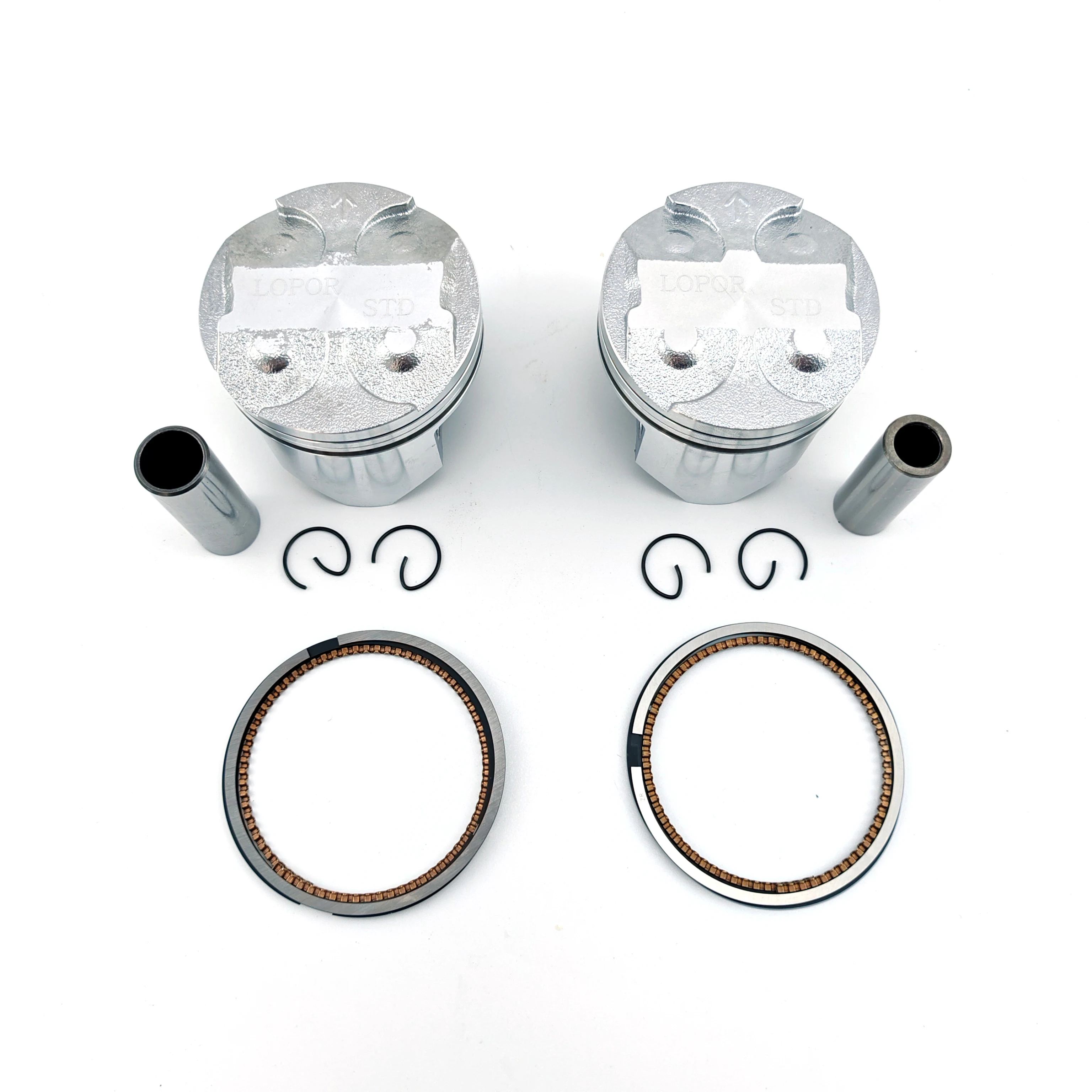 Suitable for Kawasaki Ninja 250 86-07, GPX 250R 88-07, ZZR 250 90-07, EL 250 88-96, KLE 250 93-01 Piston Assembly.