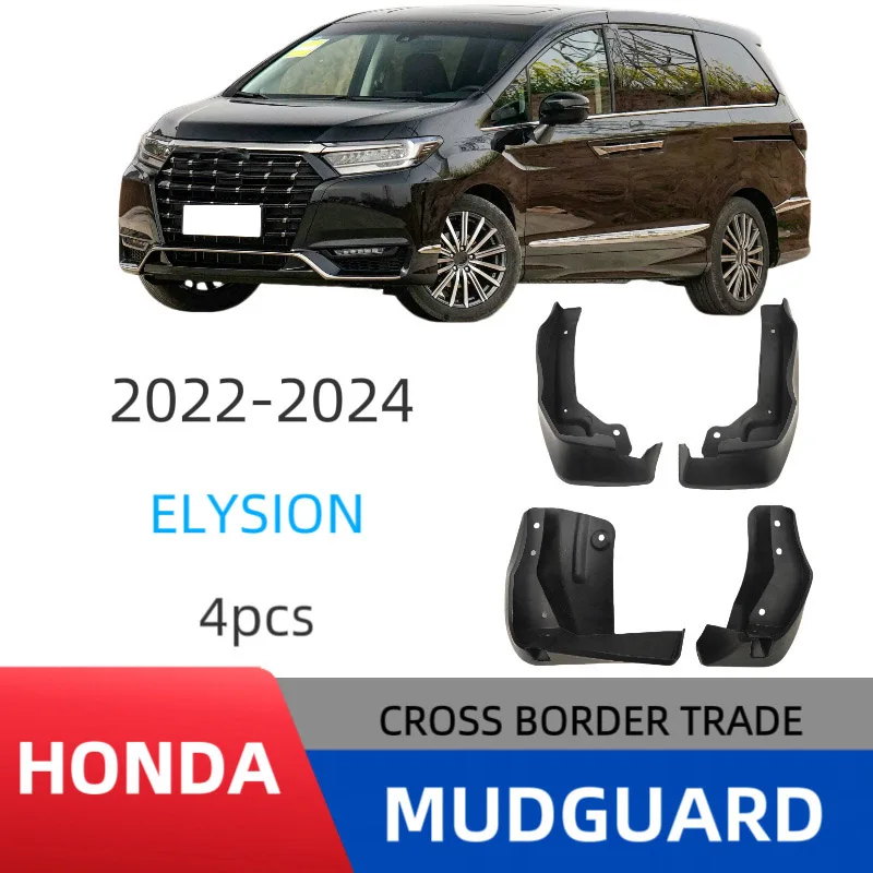 

For Honda Elysion 2022-2024 Car Mudguards Cover Front and Rear Parts Splash Proof Cars Mudguard Flaps Wheel Guards Accessories