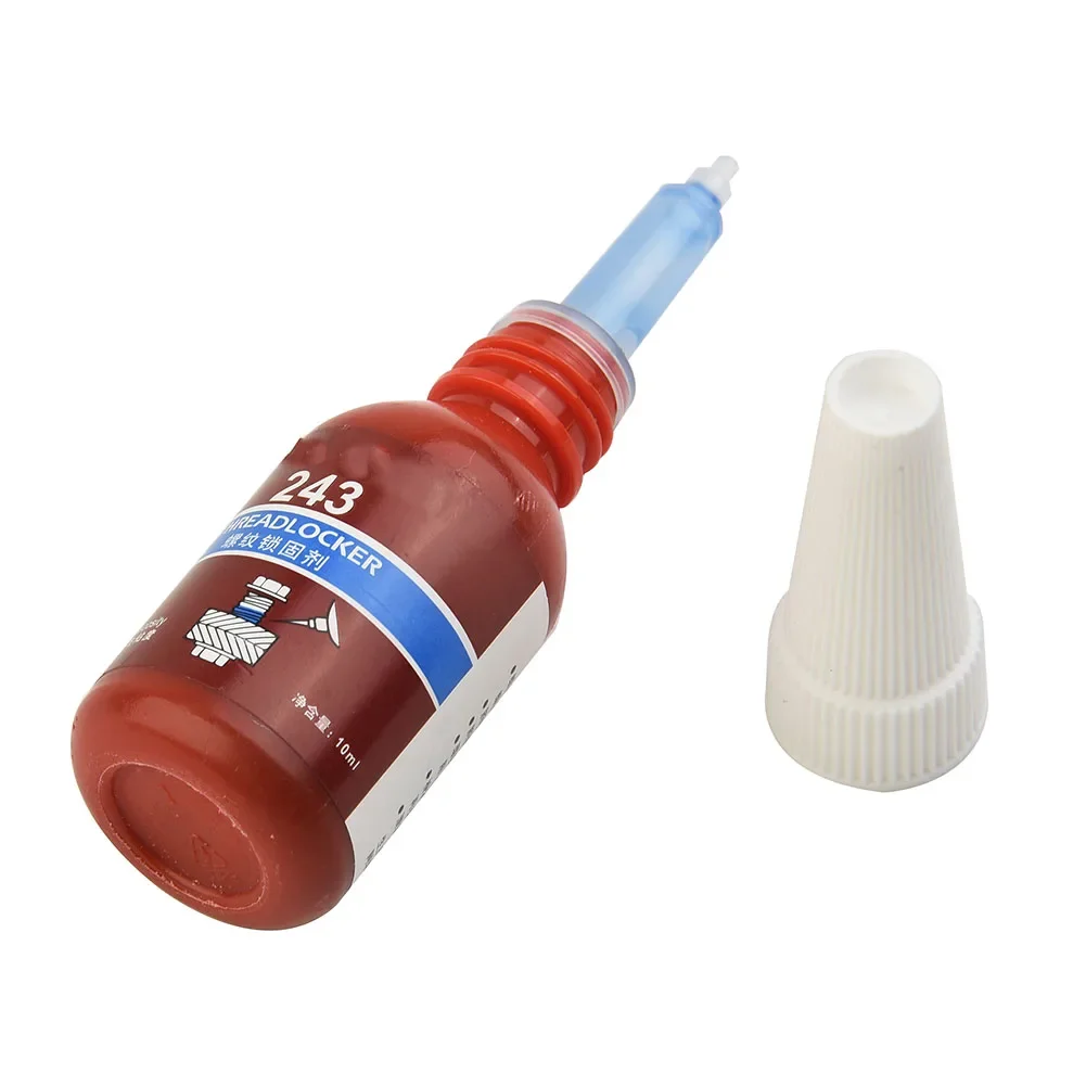 10ml Threadlocker 243 Threadlocker a media resistenza colla adesiva anaerobica agente di bloccaggio del filo sigillante antiscivolo antiscivolo