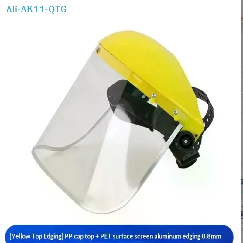 Hot Garden Grass Trimmer Weed Wacker Safety Helmet Hat With Full Face Mesh Mask For Logging Brush Cutter Forestry Protection