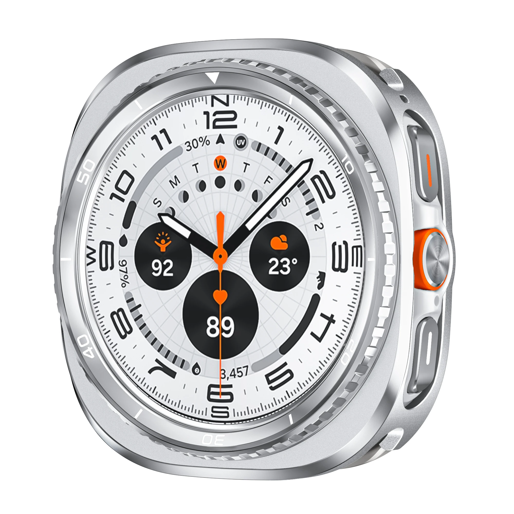 حافظة معدنية مصنوعة من خليط معدني لساعة سامسونج جالاكسي الترا 2025 غطاء 47 مللي متر لهاتف جالاكسي الترا 2024 ترقية إلى ملحقات المظهر الكلاسيكي #2