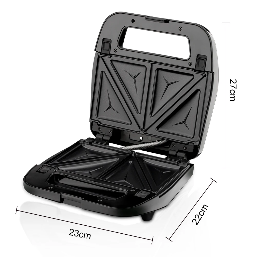 Raf Brand 800w 3in1 Non-stick Coating Press Grill 800w detachable breakfast sandwich maker