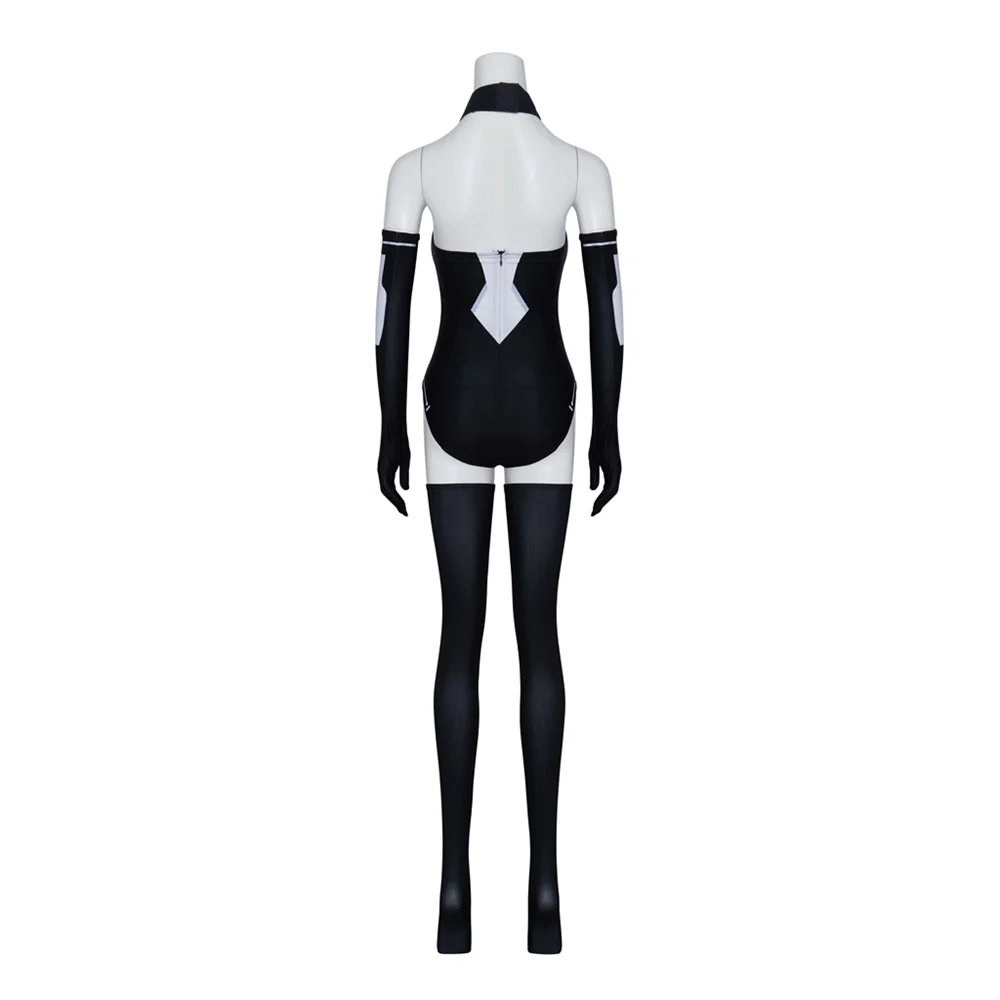 Hyperdimension Neptunia Noire القلب الأسود تأثيري حلي المرأة مثير بذلة مع قفازات تخزين هالوين ارتداءها