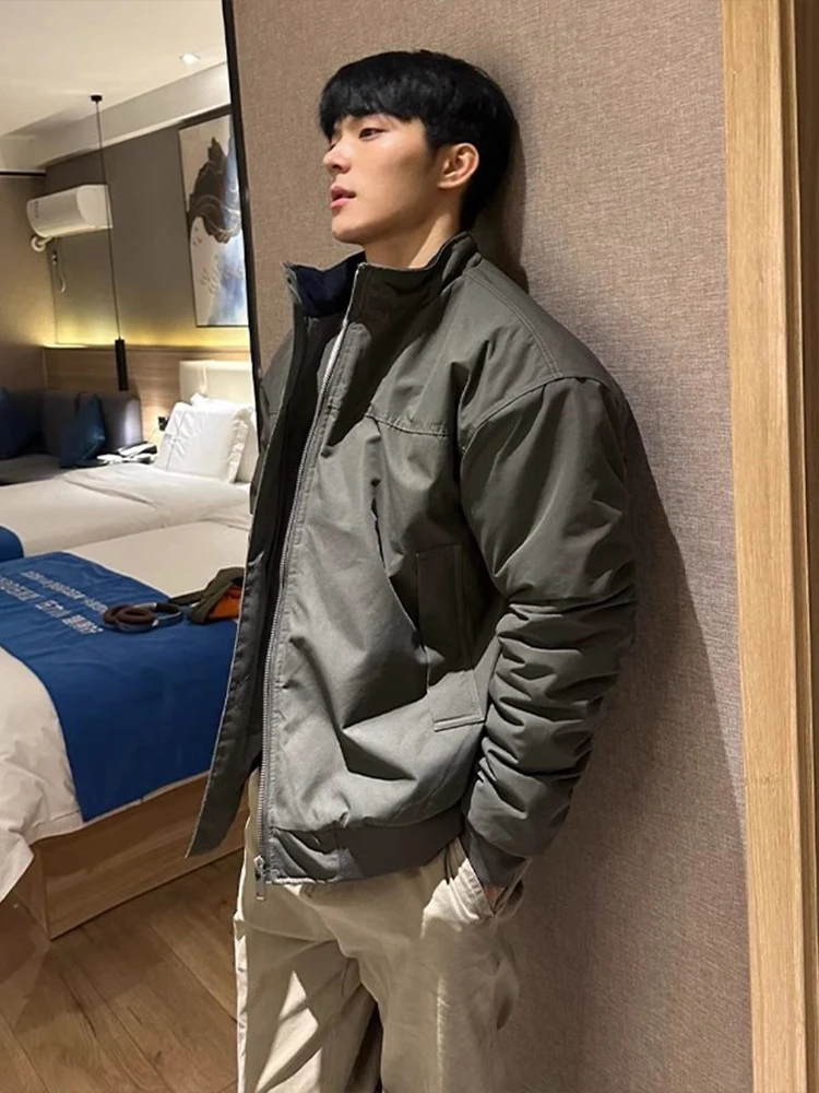 GTLA Men's Three-Proof Jacket Spring Autumn American Style Short Pilot Jacket Well-Shaped Baseball Uniform Cool Handsome