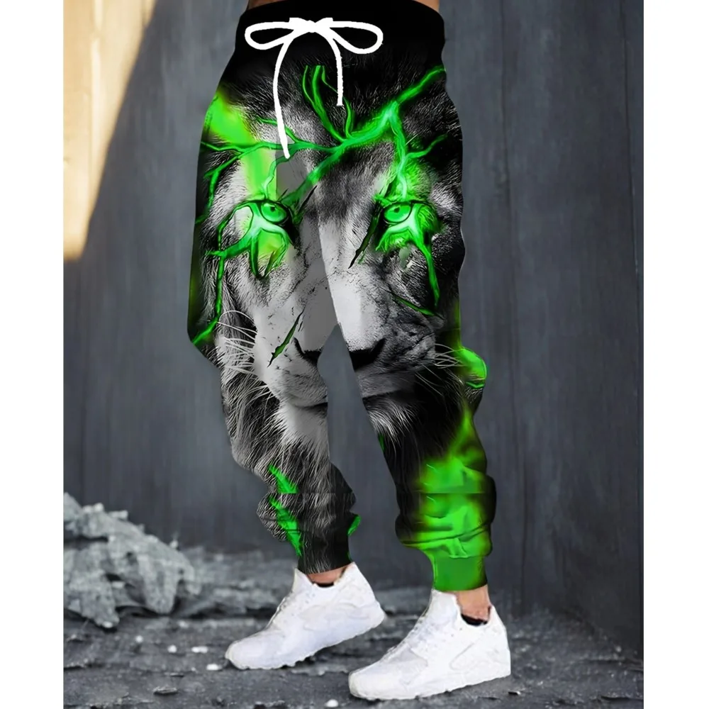 

Men's 2026 Casaul Sweatpants Tigger Printed Joggers Slim Fit Casual Lounge Pants With Pockets Autumn Winter Streetwear For Men