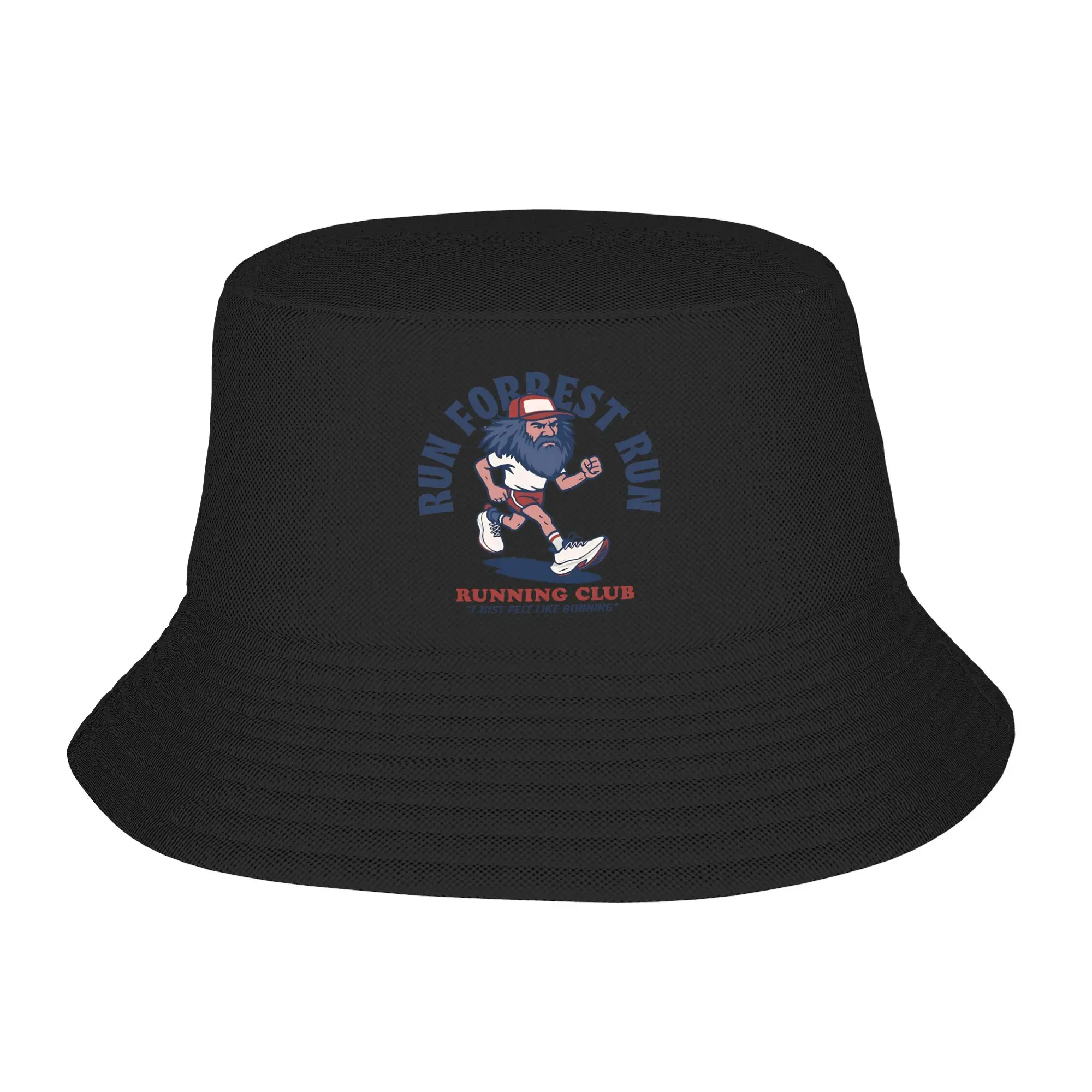 Run Forrest Run Running Club Bucket Hats for Men Women Summer  Bob Hat for Vacation Caps