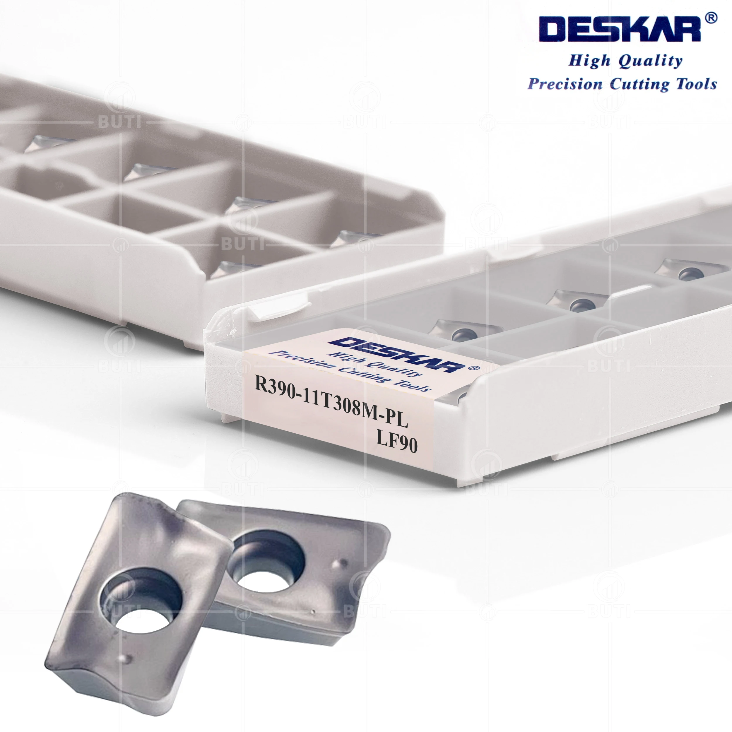 DESKAR 100% Original R390-11T308M-PL LF90 CNC Lathe Cutter Turning Inserts Milling Cermet Cutting Blade Tool Parts Machine Metal