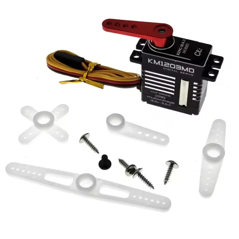 

1pcs new Kingmax KM1203MD 450 helicopter taillock metal tooth digital servo 20g all-aluminum housing