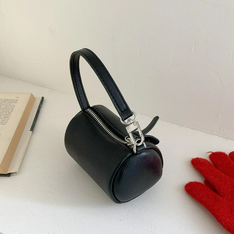 

Autumn Winter Versatile Causal Mini Bag PU Leather Texture Simple Pillow Bag Trendy Leopard Print Small Shoulder Handle Bag