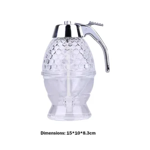 Honey pot storage container of transparent acrylic honey honey dispenser jarup storage bottle 8 Main Honey Door Sales - №2