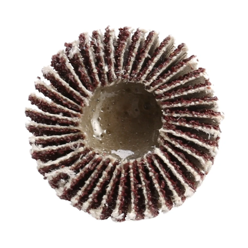 Roue à lamelles de ponçage en oxyde d'aluminium, grain 80, outil de meulage conversif, 20 paquets