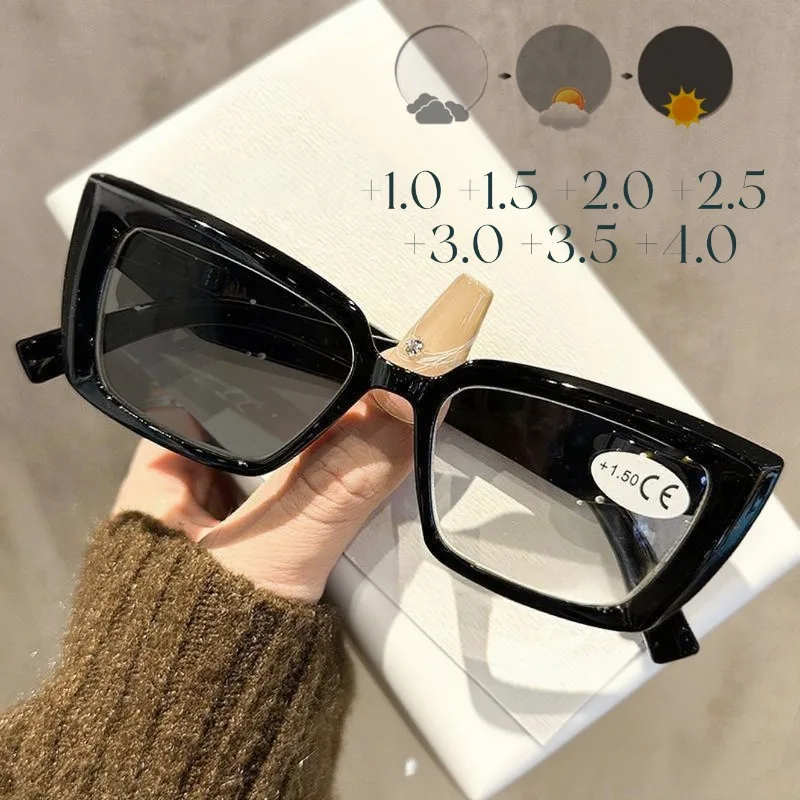 

High-definition Men's and Women's Reading Glasses From Europe and America Square Frame Fashionable and Trendy Presbyopia Glasses