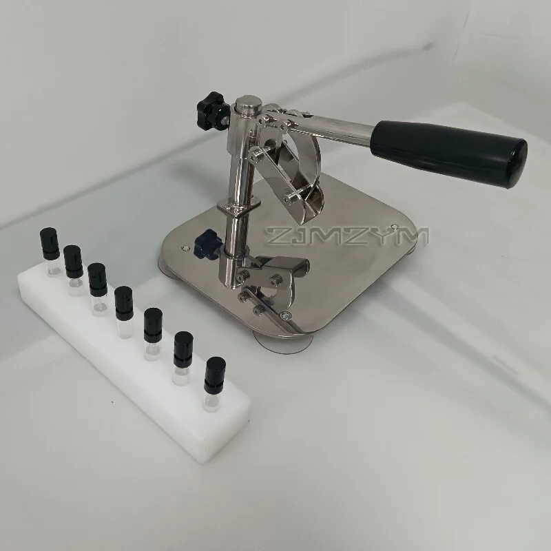 Compact Perfume Sample Sealing Machine - Fragrance Packaging Tool for 10mm/11mm/12mm Bottles - Compact Sealing Device for Perfum