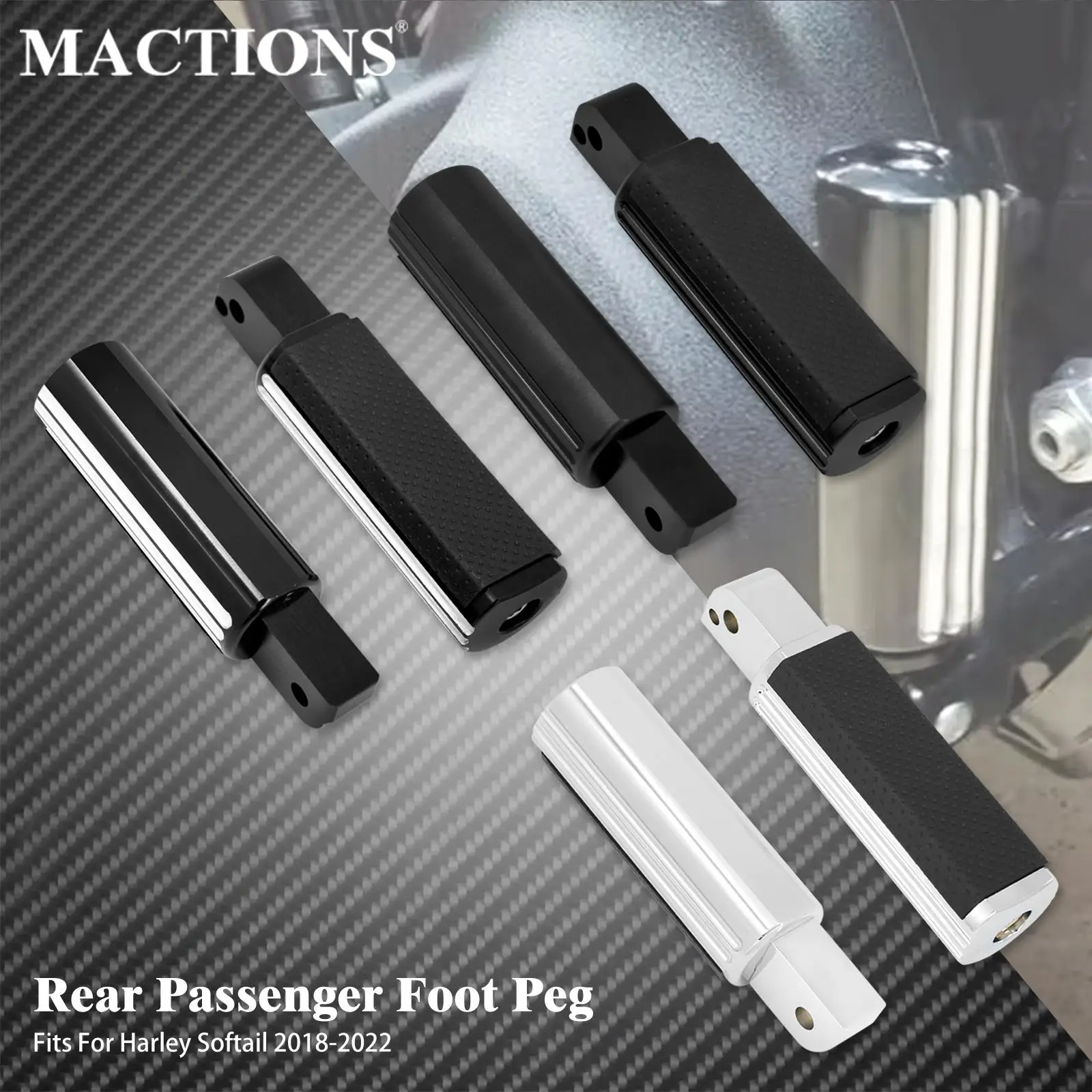 

Motorcycle Rear Passenger Floorboard Male Mount Foot Peg Defiance Footrest Padel For Harley Softail Breakout Slim Fat Boy 18-22