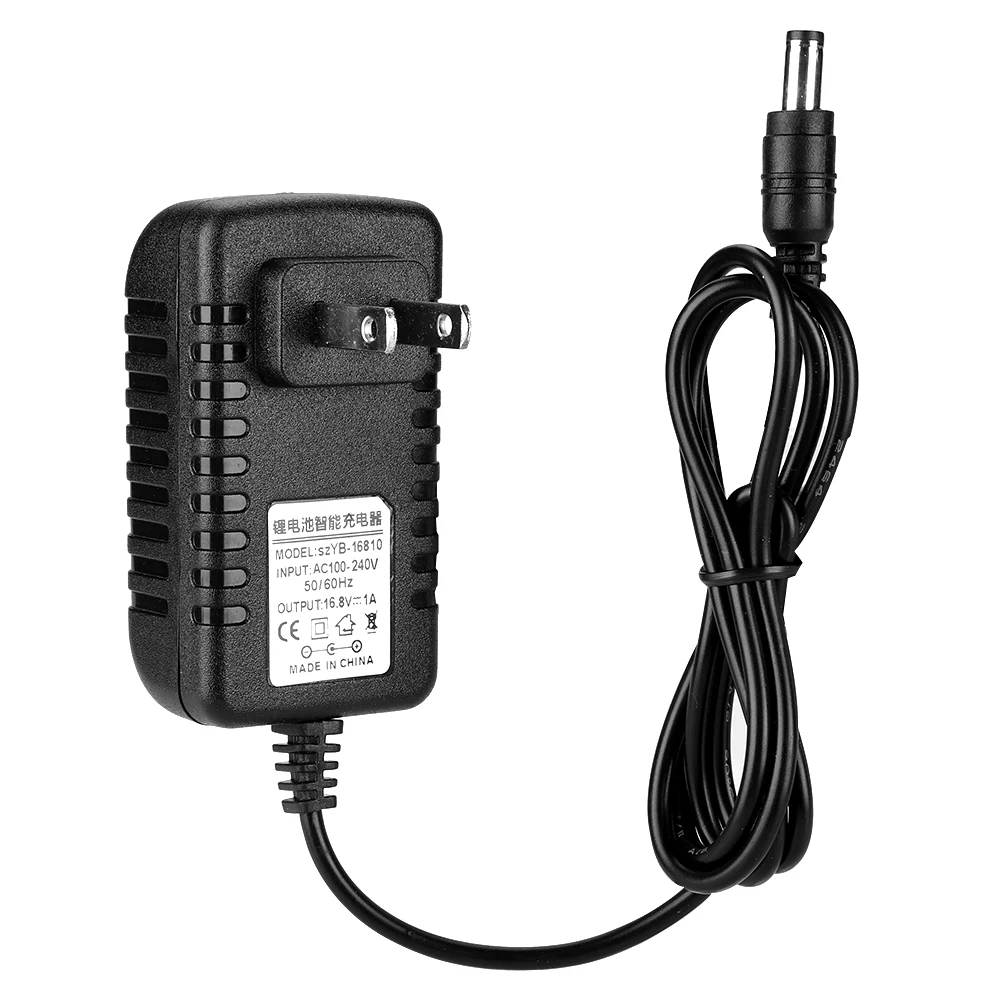 Adaptative Lithium Battery  Heat Resistant 16.8V/1A Li Ion  Adapter Input Lithium Battery  Adapter