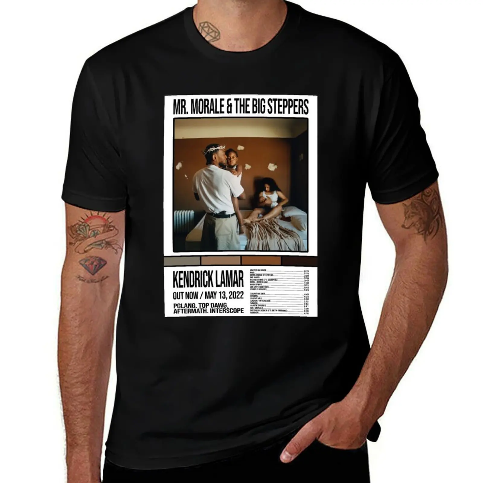 art poster Mr. Morale & the Big Steppers - Kendrick Lamar T-Shirt Breathable Basic Cotton T-Shirt