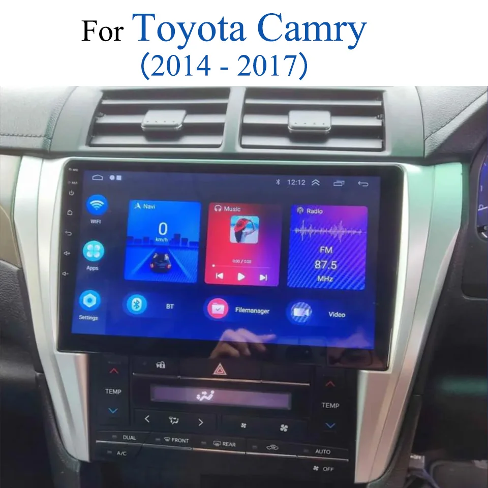 

Car Autoradio Video Audio HU For Toyota Camry 2014 2016 2017 Android 14 128G Car GPS Navi Multimedia DVD Player Head Unit RDS