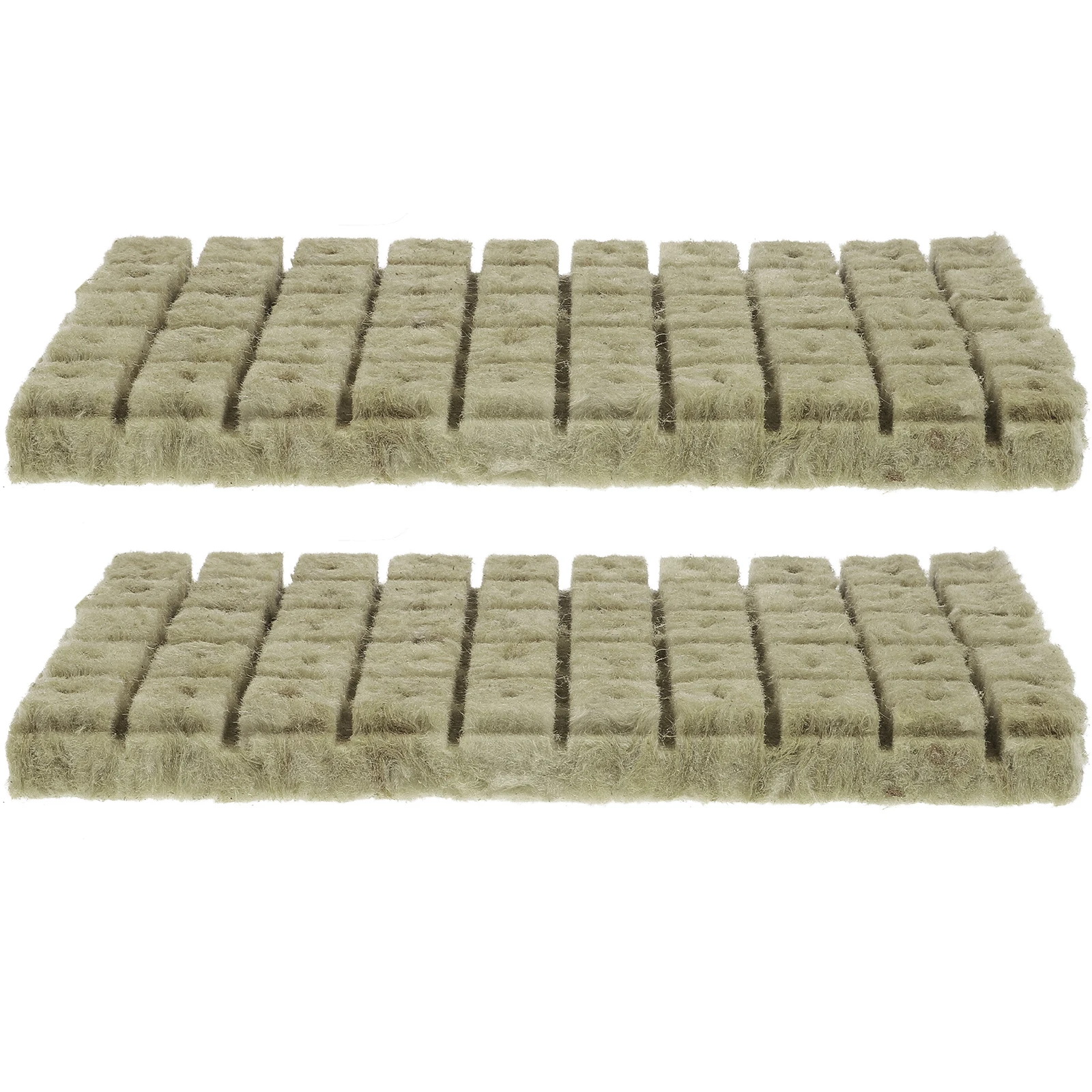 

100 Pcs Wool Seedling Plugs Nursery Block for Planting Supplies Gardening Nutrient Blocks Soil Cubes Growth Kits Starter