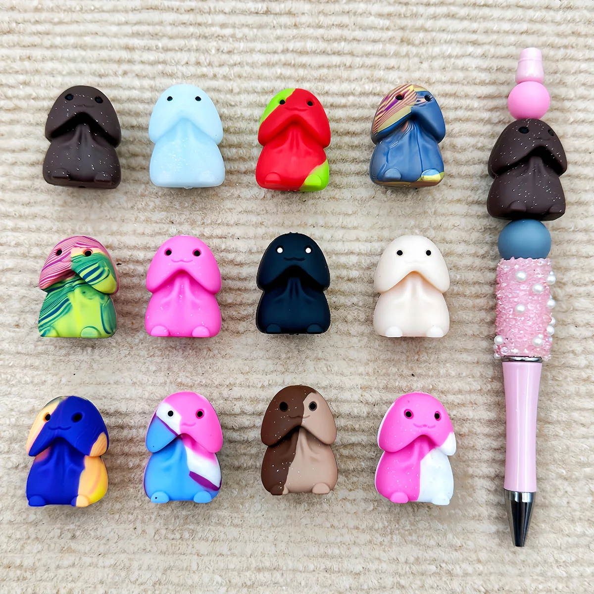 

3D силиконовые бусины, 10 шт., пищевой силикон, для изготовления украшений – оптовая упаковка, для браслетов, ожерелий, поделок, прорезывателей