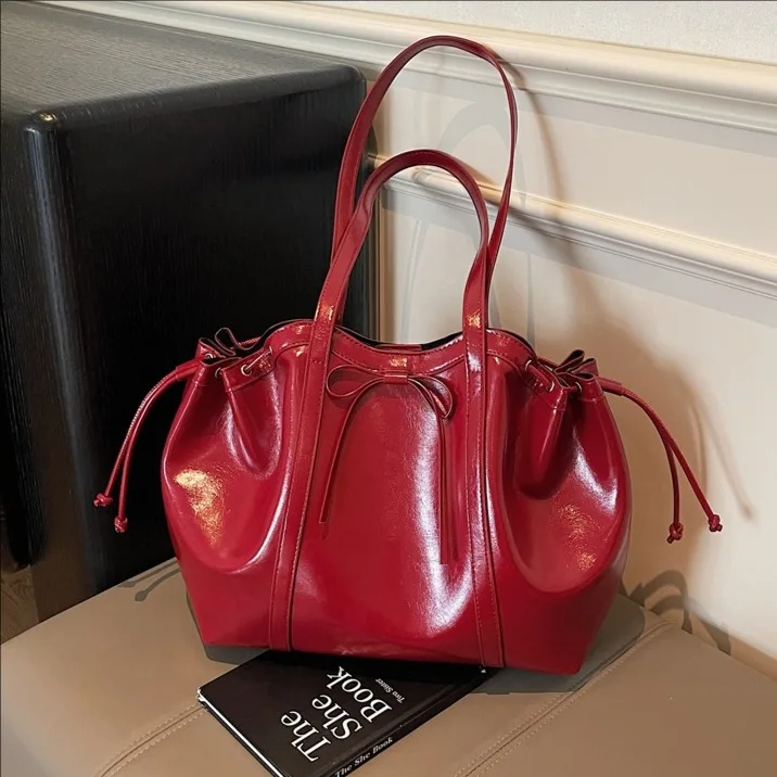 

Новинка 2024 года, большая вместительная сумка через плечо для женщин, дизайнерская роскошная сумка в винтажном стиле, многофункциональные сумки для женщин