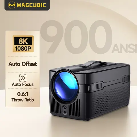Magcubic Auto Focus HY450C Ultra Short Throw Projector With Auto Offset 1080P 8K HD 900 ANSI WiFi6 BT5.4 Allwinner H716 Voice