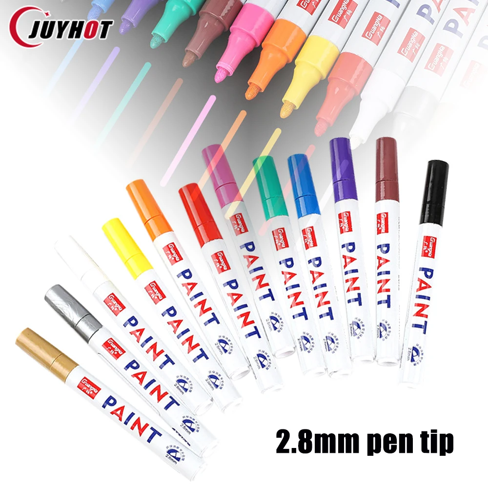 1Pcs Permanent Paint Pen M101 Marker Badminton Racket Touch Up Paint Pen Waterproof Diy Art Painting Graffiti Pen 2.8mm