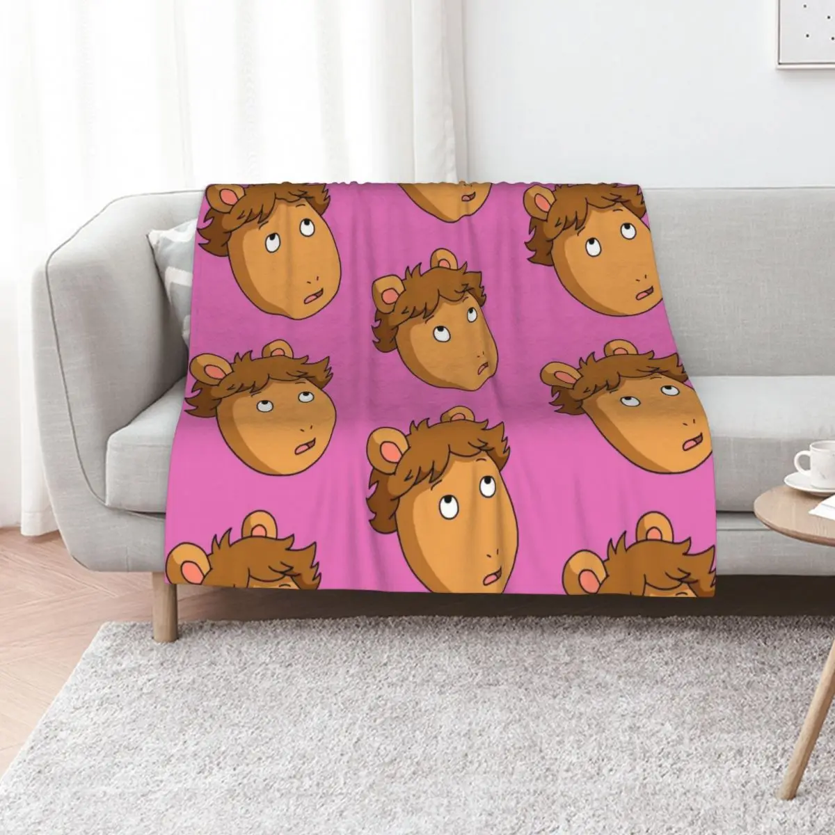 DW from Arthur Looking Up Meme Art Throw Blanket Thermals For Travel Thin Beautifuls for sofa Hair halloween Blankets