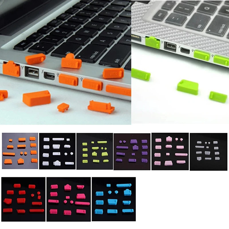 Juego de 16 Tapones Antipolvo de Silicona para USB, Tapones Antipolvo para Portátiles, Tapones Antipolvo para USB, HDTV, Interfaz de Computadora, Cubierta Impermeable