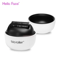 Hello Face-Dermaroller de 1200 Pines, microagujas Bio Roller G4 para el crecimiento del cabello, eliminación de estrías corporales, cuidado de la piel con cubierta separada