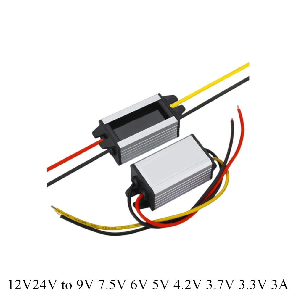 

12V24V to 9V 7.5V 6V 5V 4.2V 3.7V 3.3V 3A power supply step-down device CE RoHS power module transformer car DC-DC waterproof