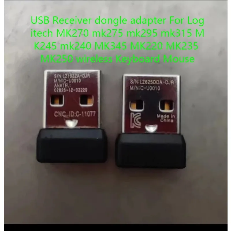 USB Receiver Dongle Adapter for Logitech MK270 Mk275 Mk295 Mk315 MK245 Mk240 MK345 MK220 MK235 MK250 Wireless Keyboard Mouse