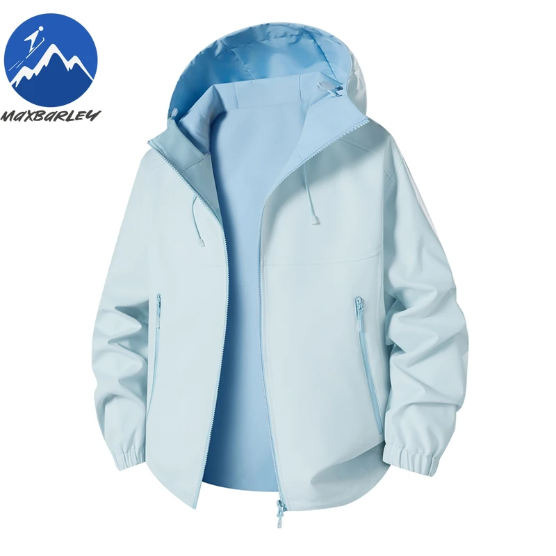 Maxbarley Hiking Windbreaker Men chaqueta Autumn Snowboard Waterproof Windproof Soft Shell Jacket Road Mountain Bikes Clothing