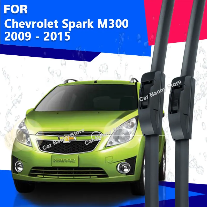 

Front Windshield Windscreen Blades for Chevrolet Spark M300 2009 - 2015 Car Wipers Rubber Strip Wiper Soft Rubber 2010 2011 2012