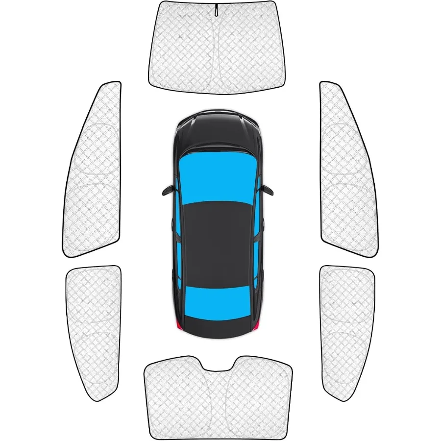 

6pcs Thicken Full Window Sun Shades for Honda Civic Accessories 20122015 Windshield Sunshade Sun Visor Car Window Covers for Si