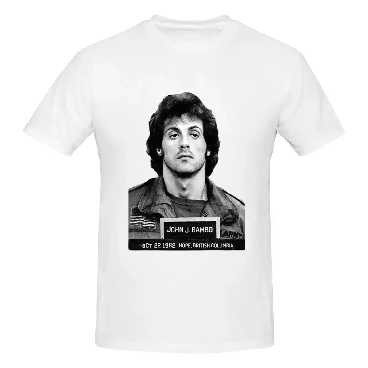 Rambo-Stallone Luxus-T-Shirts für Männer Sommer Print Shirt Baumwolle hochwertige Kleidung Streetwear S-3XL