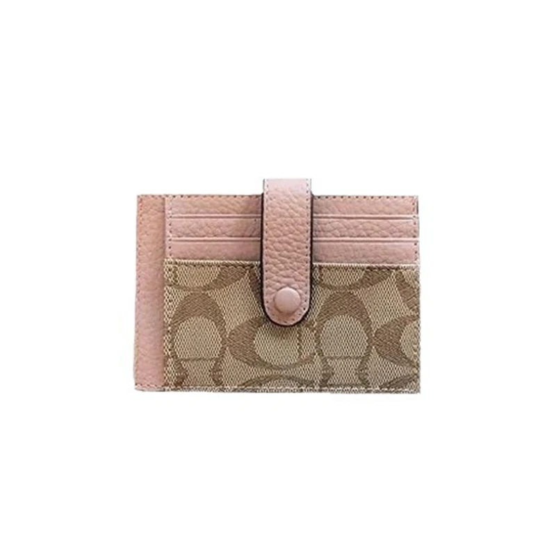 Monogramm Ultra-dünner Kartenhalter im Ins-Stil, Damenmode, Mini-Kurzgeldbörse, Applikationen, Ausweis- und Kreditkartenetui – Detail 5