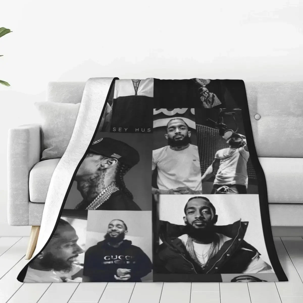 

N-Nipsey Hussles baby blanket Flannel Super Soft warm Throw Blanket for Couch Bed babe carpet for beds Bedspread Sofa Bed Cover