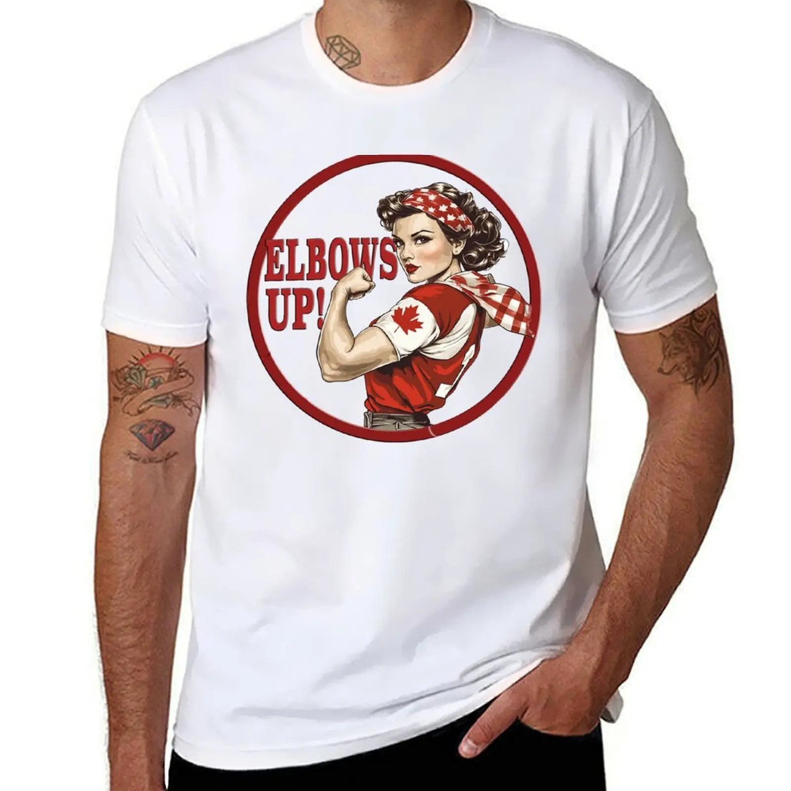 

Elbows Up! T-Shirt t shirt man luxury man graphic t shirt T-Shirt