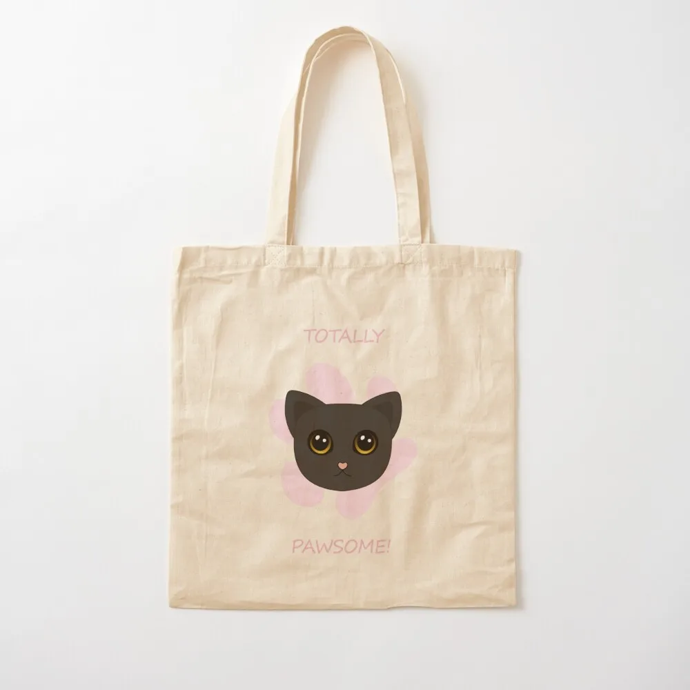 

Cute Black Cat Head Portrait And Repeat Pattern Tote Bag canvas bags Handbags shopper bag woman Canvas Tote Bag