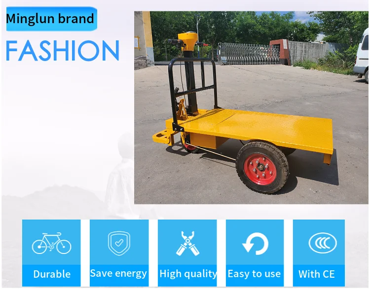 Electric Hand Carts Electric Hand Push Cart Brick Cart for Construction 2024 New Trending